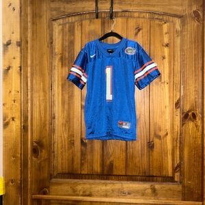 Nike Blue and White Football Jersey